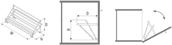 PORTE CHAUSSURES POUR CAISSON 80cm – Image 3