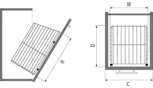 PANIER À LINGE ASSEMBLÉ MONTÉ – Image 4